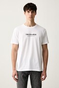 Trussardi T-shirt męski bawełniany biały G0088000205N