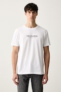 Trussardi T-shirt męski bawełniany biały G0088000205N