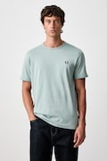Fred Perry T-shirt męski bawełniany turkusowy M3519