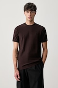 Fred Perry T-shirt basic męski bawełniany brązowy M2397