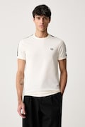 Fred Perry T-shirt męski bawełniany beżowy M4613