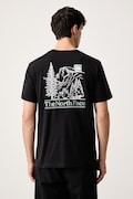 The North Face t-shirt ανδρικό με βαμβάκι Monte μαύρο NF0A8JAVJK31