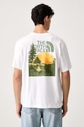The North Face t-shirt ανδρικό βαμβακερό Pitch a tent Relaxed λευκό NF0A8H59FN41