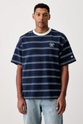 adidas Originals férfi póló pamut elasztánnal Resort sötétkék KW8248