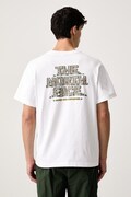 The North Face t-shirt ανδρικό βαμβακερό Relaxed λευκό NF0A8JBEFN41