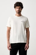Gant T-shirt męski bawełniany beżowy 2003459