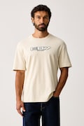 EA7 Emporio Armani T-shirt męski bawełniany beżowy AF104441.7M002212