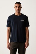 EA7 Emporio Armani t-shirt ανδρικό βαμβακερό με ελαστάν σκούρο μπλε AF10373.7M002189