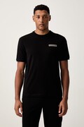 EA7 Emporio Armani t-shirt ανδρικό βαμβακερό με ελαστάν μαύρο AF10373.7M002189