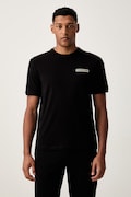 EA7 Emporio Armani t-shirt ανδρικό βαμβακερό με ελαστάν μαύρο AF10373.7M002189