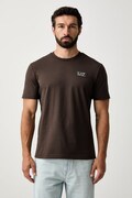 EA7 Emporio Armani T-shirt męski bawełniany brązowy AF13741.7M002229