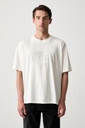 T-shirt bawełniany męski beżowy OCM100047