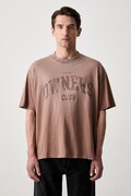 T-shirt bawełniany męski pomarańczowy OCM100047