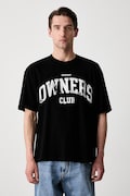 T-shirt bawełniany męski czarny OCM100047