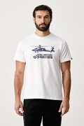 Alpha Industries tričko pánske bavlnené Airborn Ops biele 268507