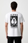 Alpha Industries tričko pánské bavlněné Skull Ops bílé 268509