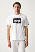 Alpha Industries T-shirt męski bawełniany Washed Out biały 268512