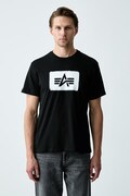 Alpha Industries T-shirt męski bawełniany Washed Out czarny 268512