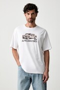 Alpha Industries tričko pánske bavlnené Humvee biele 268520