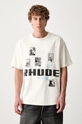 RHUDE tričko bavlnené pánske béžové RHPF26TT03012