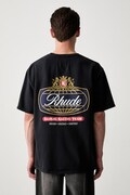 RHUDE t-shirt cotton Men's black RHPF26TT02012