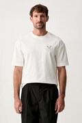 Joop! T-shirt męski bawełniany beżowy 30103416