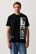 Karl Lagerfeld Jeans T-shirt męski bawełniany czarny B3M17031