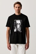 Karl Lagerfeld Jeans T-shirt męski bawełniany czarny B3M17006