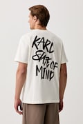 Karl Lagerfeld Jeans T-shirt męski bawełniany beżowy B3M17005