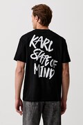 Karl Lagerfeld Jeans T-shirt męski bawełniany czarny B3M17005