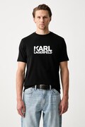 Karl Lagerfeld T-shirt męski bawełniany czarny 500235.755780