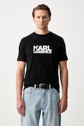 Karl Lagerfeld T-shirt męski bawełniany czarny 500235.755780