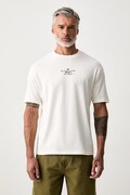 Karl Lagerfeld T-shirt męski bawełniany biały 563225.755136