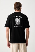 Karl Lagerfeld T-shirt męski bawełniany czarny 563225.755136