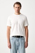 Karl Lagerfeld T-shirt męski bawełniany beżowy 563200.755001
