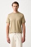 Karl Lagerfeld T-shirt męski bawełniany zielony 563200.755001