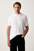 Karl Lagerfeld T-shirt męski bawełniany biały 563224.755026