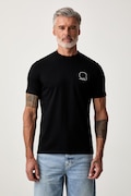 Karl Lagerfeld T-shirt męski bawełniany czarny 563224.755026