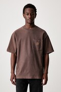 Carhartt WIP S/S Loose Pocket T-shirt bawełniany męski brązowy I036863
