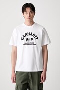 Carhartt WIP S/S Column T-shirt bawełniany męski biały I037542