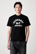 Carhartt WIP S/S Column T-shirt bawełniany męski czarny I037542