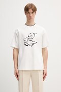 Drôle de Monsieur Dandy Dog T-shirt bawełniany męski biały L-TS332-CO002