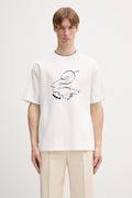 Drôle de Monsieur Dandy Dog T-shirt bawełniany męski biały L-TS332-CO002