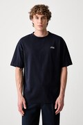 Drôle de Monsieur T-shirt męski bawełniany Belissima granatowy L-TS324-CO311