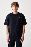 Drôle de Monsieur Belissima T-shirt bawełniany męski granatowy L-TS324-CO311