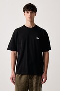 adidas Originals t-shirt ανδρικό βαμβακερό Trefoil Essentials μαύρο KX9142