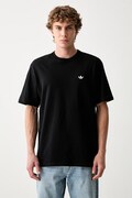 adidas Originals tričko pánske bavlnené Trefoil Essentials čierne KS8890