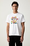Guess Jeans tricou pentru bărbați din bumbac alb M6YI84 K6412
