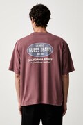 Guess Jeans tričko pánske bavlnené ružové M6YI16 K3947