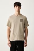 Michael Kors T-shirt męski bawełniany zielony CS552MZFV4